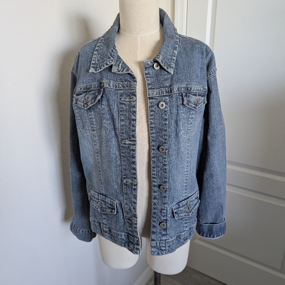 Chicos Classic Denim Jacket